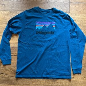 Patagonia Vibrant Blue Long Sleeve Tee